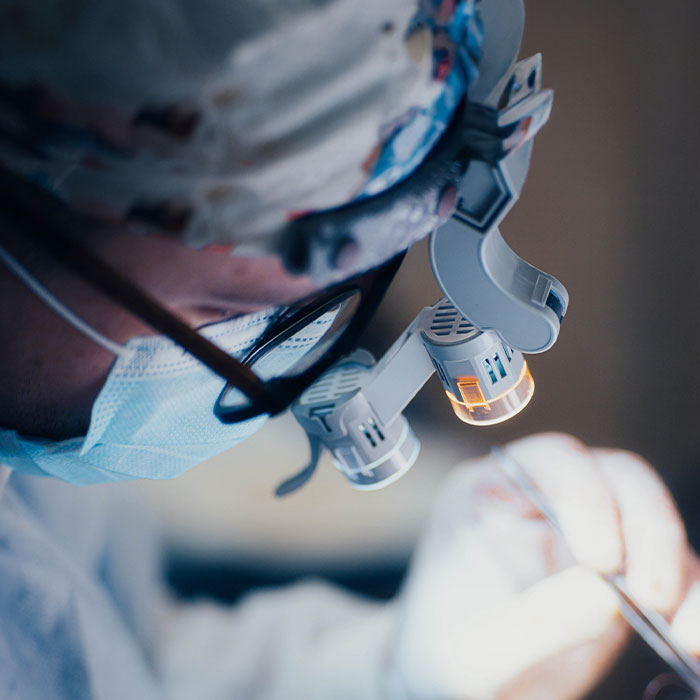 surgeon up close