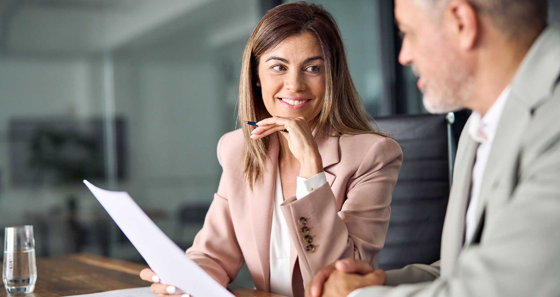 female lawyer consulting